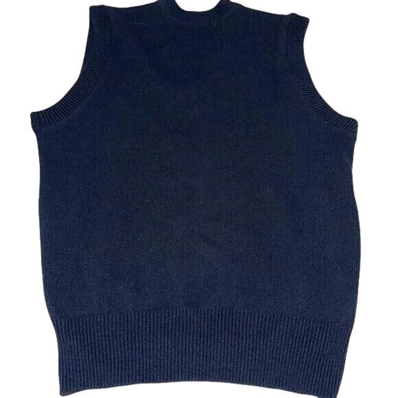 Youth XL V-Neck Navy Blue School Apparel Sweater Vest - Picture 4 of 6